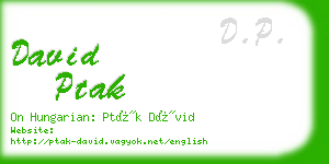 david ptak business card